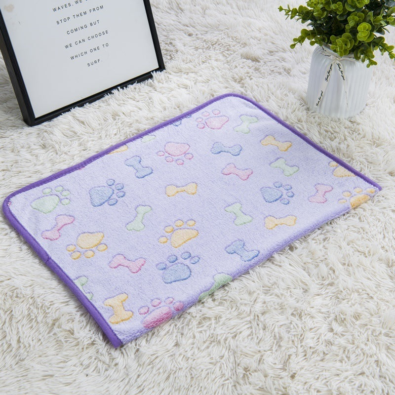 Soft Paw Print Dog and cat Fleece Blankets