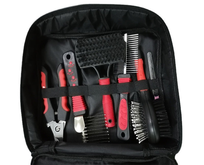 Portable dog grooming quality set for pets