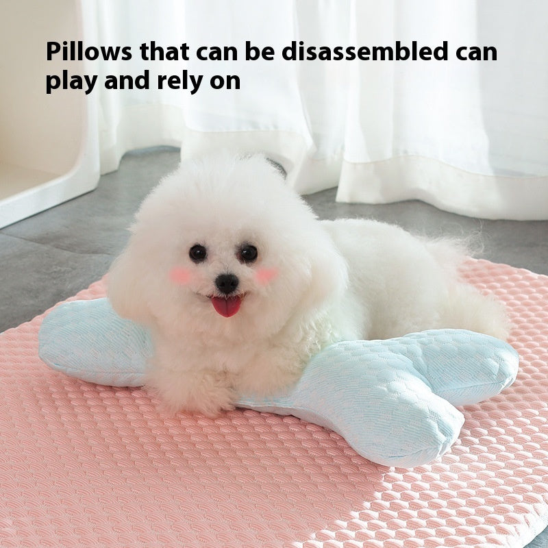 Dog Bed Breathable Cooling Spring Summer Pet Sleeping Mat for dogs.