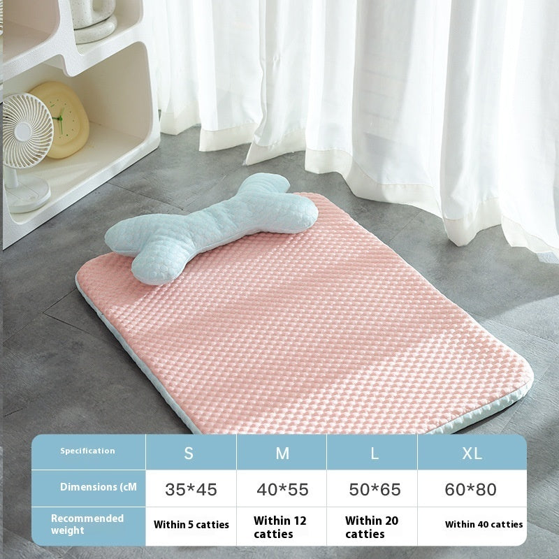 Dog Bed Breathable Cooling Spring Summer Pet Sleeping Mat for dogs.